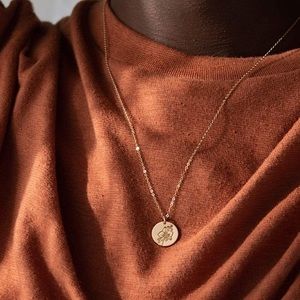 Orchid Floral Boho Minimalist Indie Plant Necklace